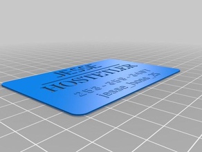 il mio personalizzate di business card maker office su misura 3d print model - Mito3D