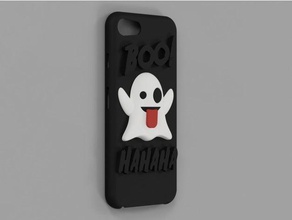 emoji ghost iphone 8 case 3d printing movie funny 3d print model - Mito3D