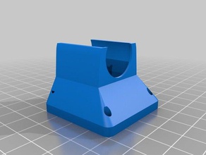 my customized e3d fanfour adapter customizer 3d printer parts 3d print model - Mito3D