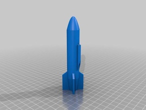rocket kno3 Fahrzeuge Rakete 3d print model - Mito3D