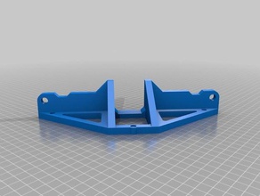 anet a8 front frame brace mount holes 3d printer parts bracket 3d print model - Mito3D