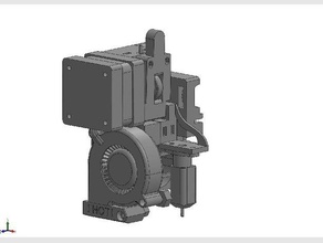 prusa i3 mk2 extruder bltouch sensor 3d printing printer x carriage 3d print model - Mito3D
