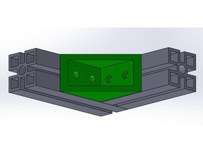 soporte de 2020 al los perfiles Impresora 3d las piezas extrusión aluminio monte ferrocarril 3d print model - Mito3D