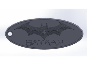 batman logosu 2d sanat sembolü 3d print model - Mito3D