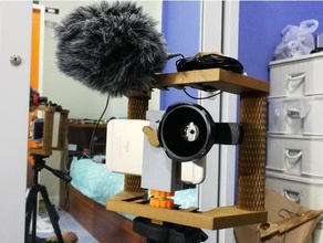 la fotocamera di un telefono rig montaggio videocamera hotshoe adattatore iphone impianto smartphone 3d print model - Mito3D