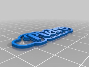 pietro name keychains customized 3d print model - Mito3D