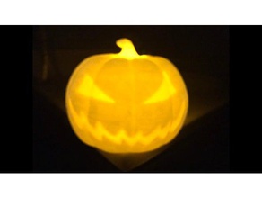 halloween jack-o-linterna de calabaza iluminación led decoración Impreso en 3d filamento viernes brillo oscuro la jack o'lantern prusa mk2s tinkercad 3d print model - Mito3D