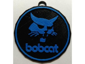 bobcat chaveiro A impressão 3d chaveiros 3d print model - Mito3D