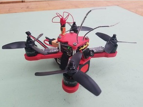 littlebug teker quadcopter 3d baskı drone miniquad mini çerçeve quadrocopter 3d print model - Mito3D