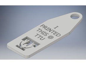 tennessee tech keychain signs & logos 3d print model - Mito3D