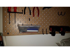 skadis tray holder tool holders & boxes 3d print model - Mito3D