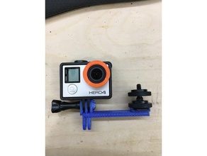 gopro mic bras de la caméra 3d print model - Mito3D