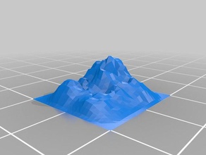 low-poly Landschaften 4 blender Landschaft 3d print model - Mito3D