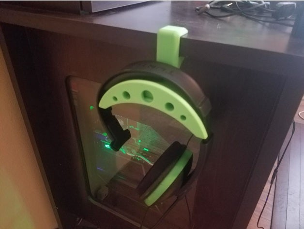 headset desk holder audio 3D print model - Mito3D