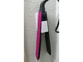 la enderezadora del pelo de percha cuarto baño straightners colgador 3d print model - Mito3D
