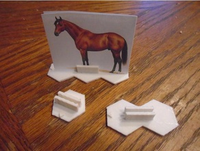 cardboard miniature stands games 3d print model - Mito3D