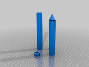 el cohete La impresión en 3d 3d print model - Mito3D
