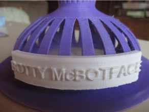 vorpal hexapod name plates blank botty mcbotface hexy robotics 3d print model - Mito3D