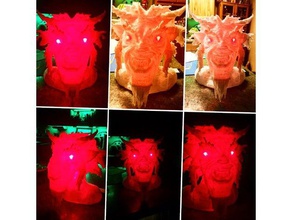 sorrindo cabra demônio billy decoração o dia das bruxas 3d print model - Mito3D