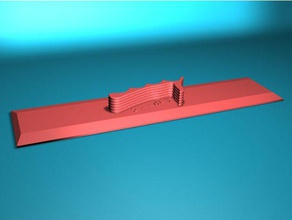 ruler lenska draughtsman's ergonomic straight-edge dmcg tools 3d print model - Mito3D
