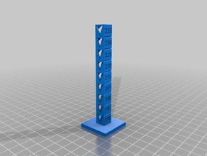 tpu temp tower 190-235 3d printing tests customized 3d print model - Mito3D