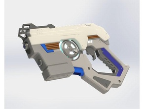 tracer cadet lena oxton pulse pistols costume cosplay prop weapon halloween overwatch weapons replica tracers guns video game 3d print model - Mito3D