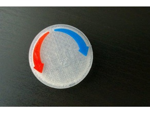 Dusche knob cap - Preis pfister 40mm dia Ersatzteile Knopf Ersatz Temperatur 3d print model - Mito3D