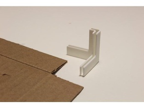 cardboard box corner joint containers 3d print model - Mito3D
