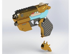 el oficial d'va pistola de luz traje cosplay la prop arma proposición armas dva fuego disfraz halloween supervisión vestuario 3d print model - Mito3D