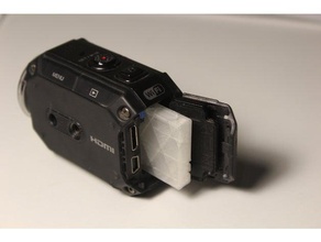 bn-vh105 dummy battery jvc gc-xa1 2 camera 3d print model - Mito3D