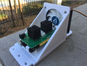 maslow circuit board fan mount diy cnc 3d print model - Mito3D