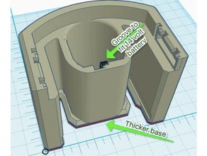 ryobi montagem de bateria porta-ferramentas & caixas 3d print model - Mito3D