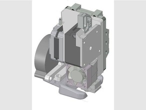 hipercubo e3d titan directa de la unidad montaje en conducto del ventilador Impresora 3d las piezas bltouch e3d-titan 3d print model - Mito3D