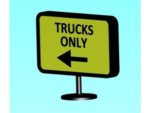 parada de camiones-de los signos tamiya camiones r c vehículos 1 14 la 3d print model - Mito3D
