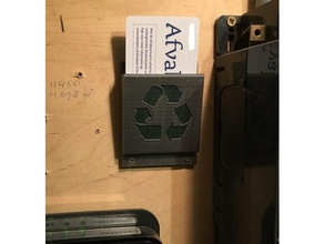 garbage titolare della carta organizzazione card 3d print model - Mito3D