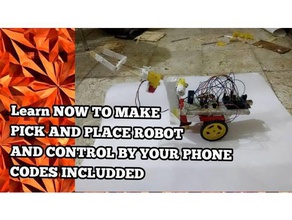 elegir el lugar de la aplicación control del robot robótica app arduino automatización diy electrónica engranaje instructables microcontrolador motor 3d print model - Mito3D