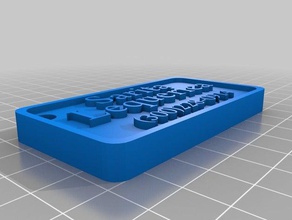 sarita piastra - numero peque o segni e loghi su misura 3d print model - Mito3D