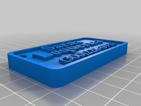 sarita piastra - numero grande segni e loghi su misura 3d print model - Mito3D