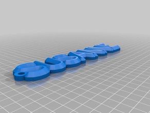 susanne keychain organization customized 3d print model - Mito3D