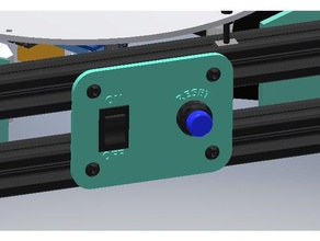 astrokossel on-off reset panel 3d printer parts arduino astroprint kossel mini raspberry pi 3d print model - Mito3D
