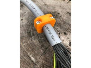 Kabelklemme mit Zugentlastung 16 14 18+8mm Kabel Kabel-Klemme die Kabelklemmen verriegeln Kabel-management Kabel-Zugentlastung Klemme Draht-Zugentlastung 3d print model - Mito3D