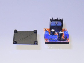 l298d motor sürücü plaka mouning elektronik montaj plakası robot gövdesi 3d print model - Mito3D