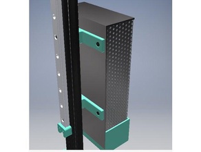 astrokossel alimentation couvercle du support L'imprimante 3d de pièces arduino astroprint kossel 2020 mini bloc d'alimentation titulaire montage 3d print model - Mito3D