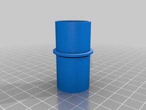 245 mm dreh leerrohr vacuumcleaner parti su misura 3d print model - Mito3D