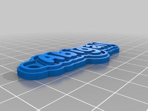 abigail keychain keychains customized 3d print model - Mito3D