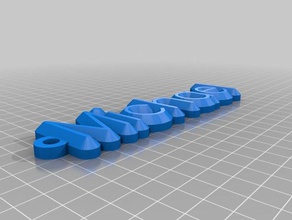 mi nombre personalizado llavero organización 3d print model - Mito3D