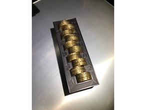 0 20 moeda bandeja organização 3d print model - Mito3D