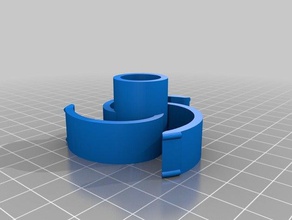 spiral filament spool holder hub lm8uu 3d printer parts 3d print model - Mito3D