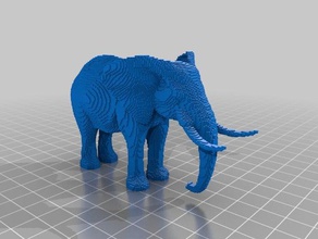 3d slash elefante 3d print model - Mito3D