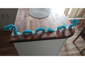 serpent de mer deux la marque animaux 3d print model - Mito3D